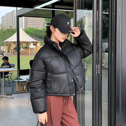 Parkas Warm Stand Collar Cold Puffer Jacket