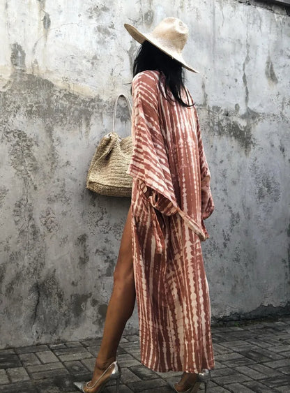 Robe Femme Long Dress Bikini Cover Ups