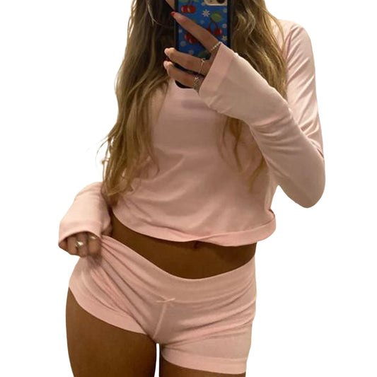 Women's 2 Piece Long Sleeve Crewneck