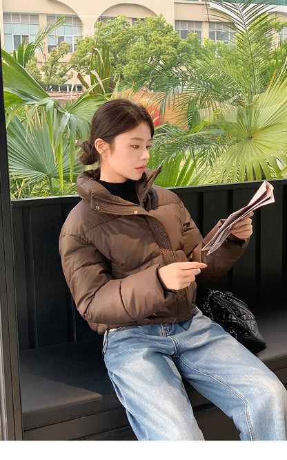 Parkas Warm Stand Collar Cold Puffer Jacket