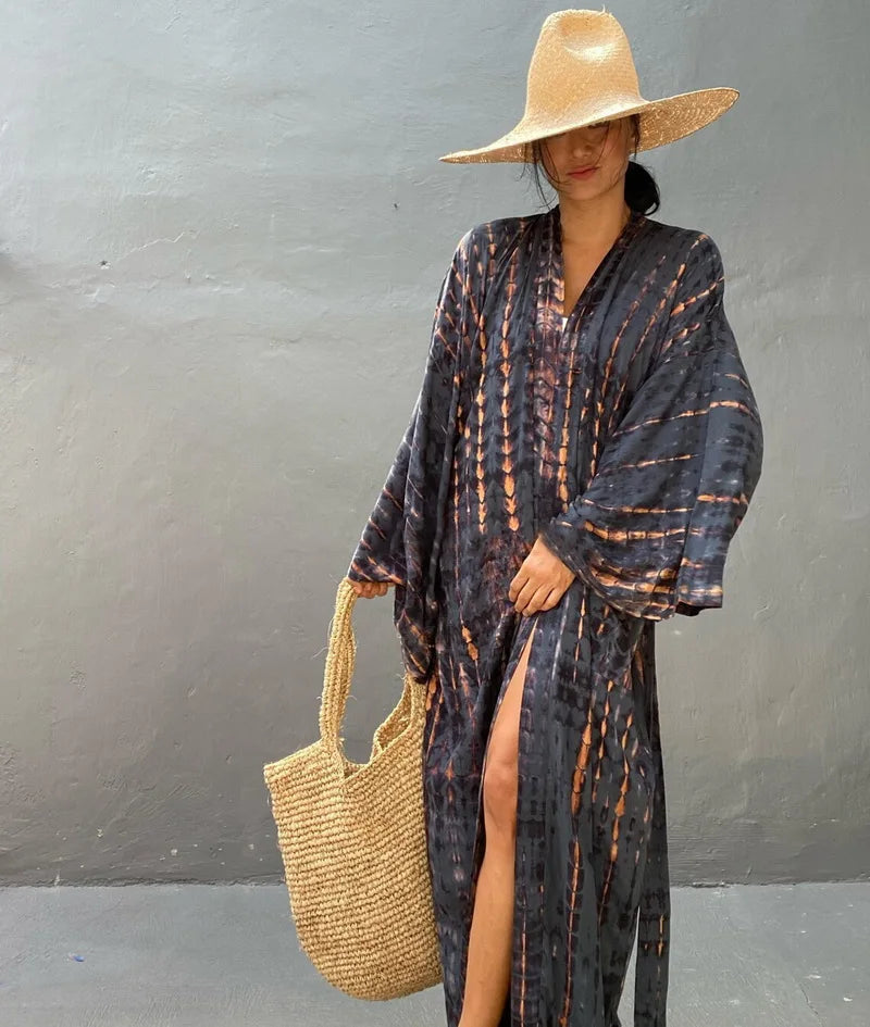 Robe Femme Long Dress Bikini Cover Ups