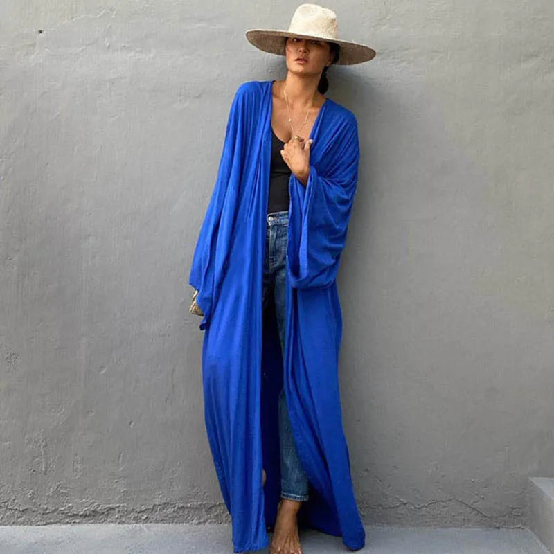 Solid Cotton Bikini Cover Ups