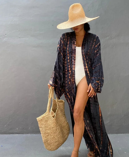 Robe Femme Long Dress Bikini Cover Ups