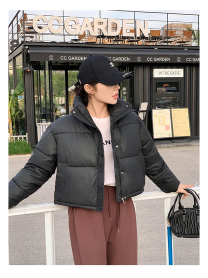 Parkas Warm Stand Collar Cold Puffer Jacket