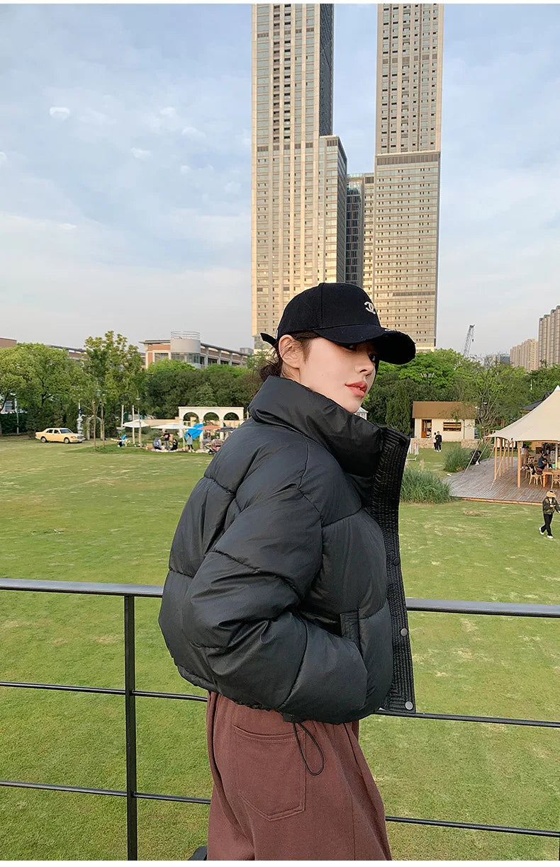 Parkas Warm Stand Collar Cold Puffer Jacket