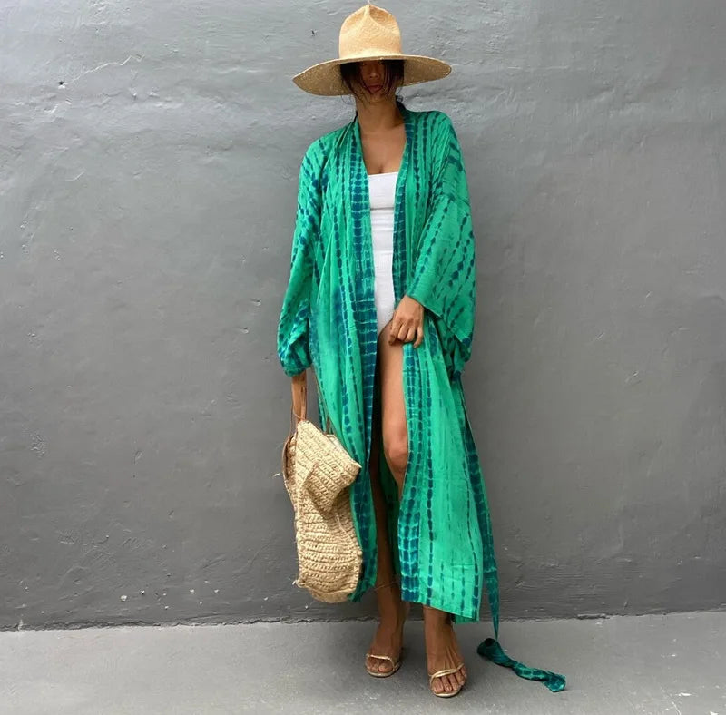 Robe Femme Long Dress Bikini Cover Ups