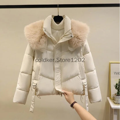 Fur Collar Winter Women Puffer Jacket