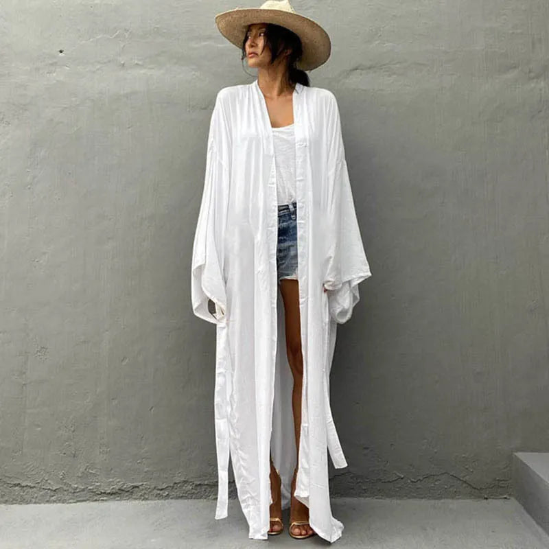 Solid Cotton Bikini Cover Ups
