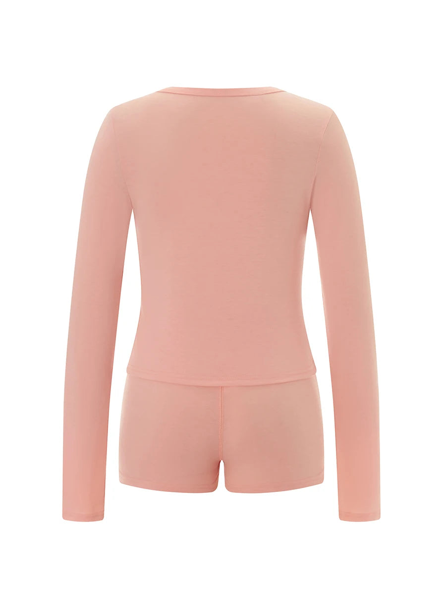 Women's 2 Piece Long Sleeve Crewneck