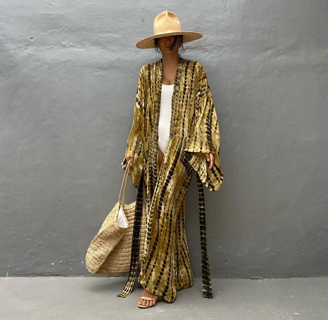 Robe Femme Long Dress Bikini Cover Ups