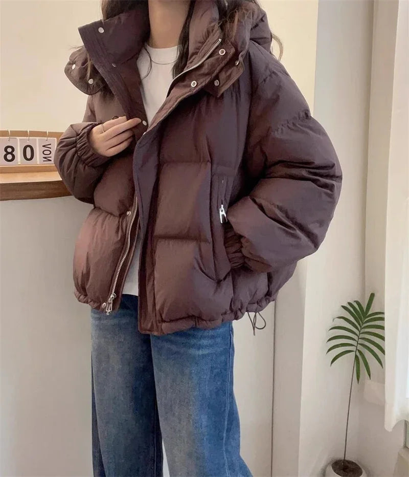 Cotton Parkas Thick Warm Loose Puffer Jacket
